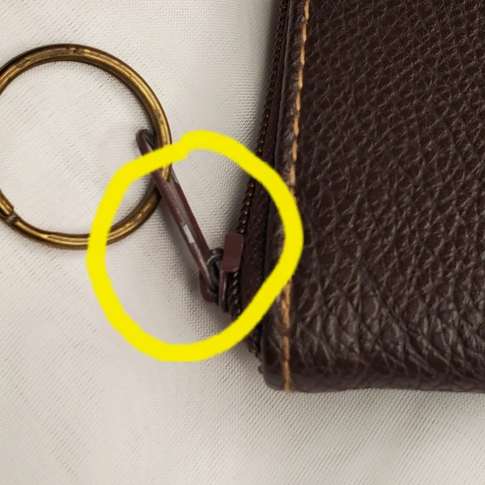 Brown‎ Leather Wallet with Key Ring